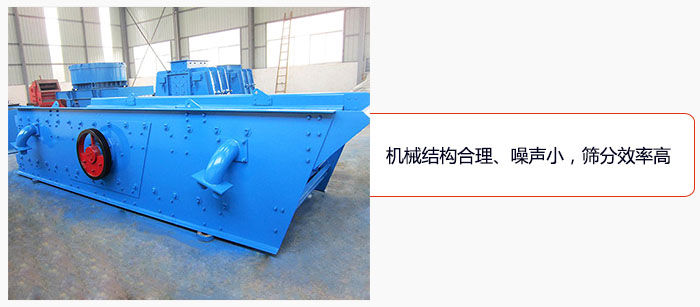 圆振动筛结构合理、噪声小,筛分效率高